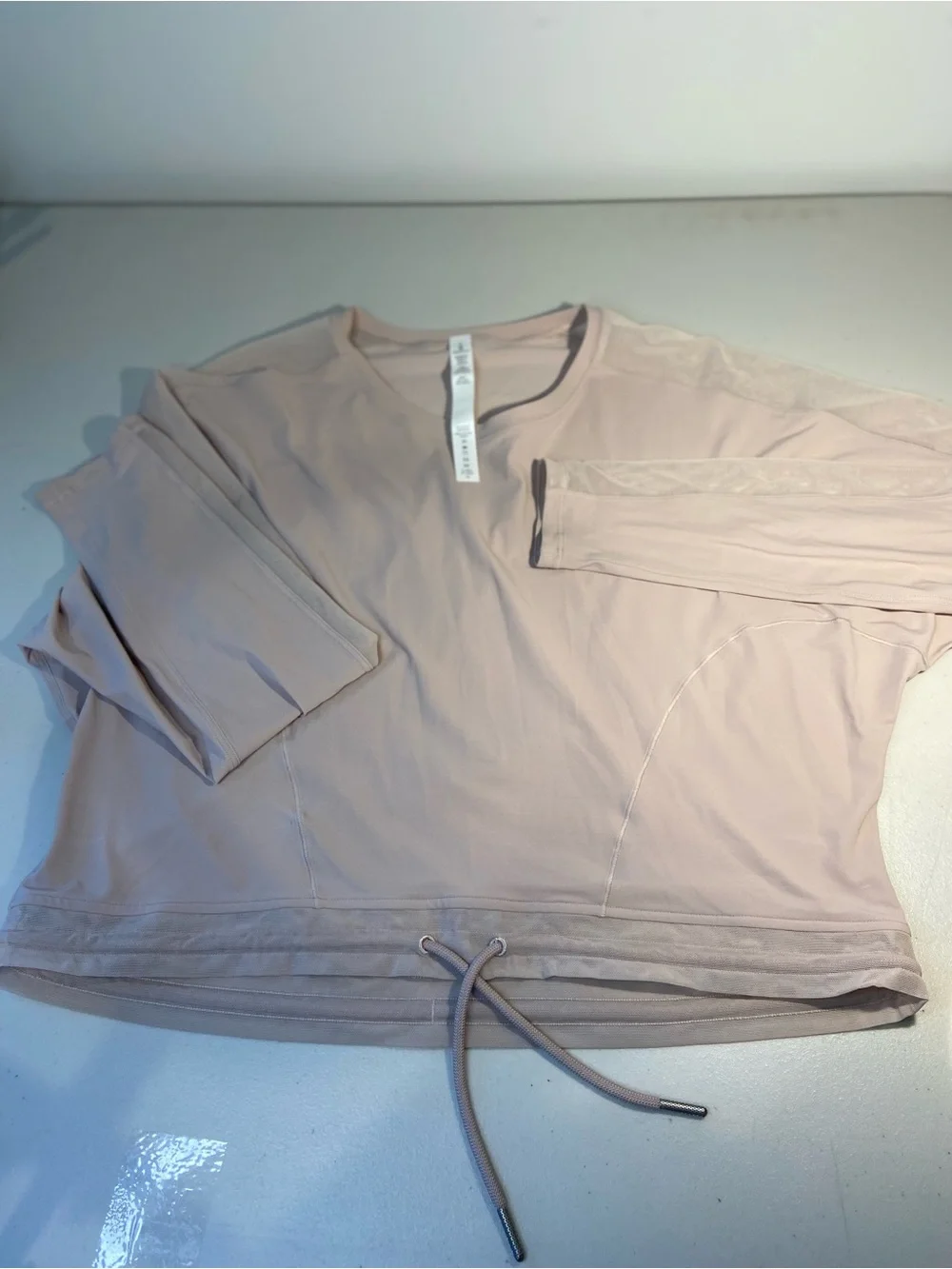 lululemon athletica Light Blush Long-Sleeve Drawstring Top